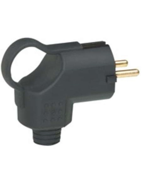 CLAVIJA 2P+T CON ANILLO TIRADOR SALIDA LATERAL