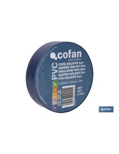 CINTA AISLANTE 180 Micras AZUL 19mmX20 Metros