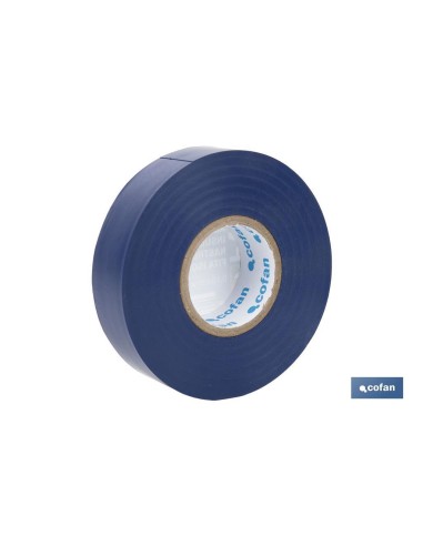 CINTA AISLANTE 180 Micras AZUL 19mmX20 Metros venta unitaria
