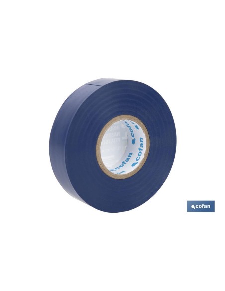 CINTA AISLANTE 180 Micras AZUL 19mmX20 Metros venta unitaria