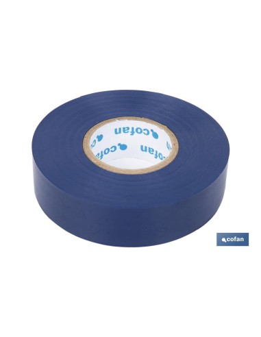 CINTA AISLANTE 180 Micras AZUL 19mmX20 Metros venta unitaria