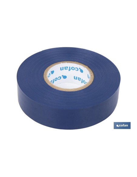CINTA AISLANTE 180 Micras AZUL 19mmX20 Metros venta unitaria