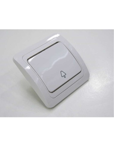PULSADOR TIMBRE 10A 250V BLANCO REF.10026