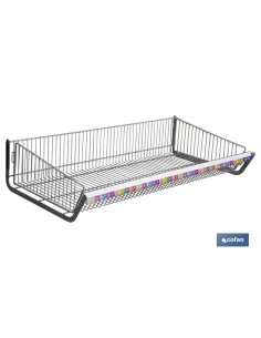 CESTO CON EXTREMOS PARA EXPOSITOR 1000X480mm + PORTAPRECIOS