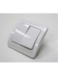 DOBLE CONMUTADOR 10A 250V BLANCO REF.10027