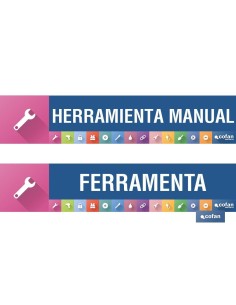 SEÑALETICA IMANTADA PARA EXPOSITOR 975 x 200 mm - HERRAMIENTA MANUAL