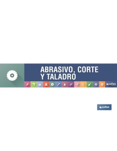 SEÑALETICA IMANTADA PARA EXPOSITOR 975 x 200 mm - ABRASIVO, CORTE Y TALADRO