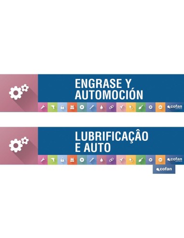 SEÑALETICA IMANTADA PARA EXPOSITOR. 975 x 200 mm – ENGRASE Y AUTOMOCIÓN