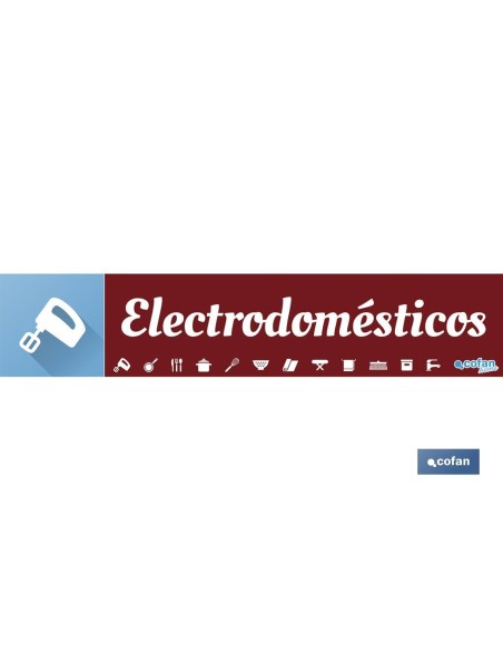 SEÑALETICA IMANTADA PARA EXPOSITOR 975 x 200 mm - ELECTRODOMÉSTICOS
