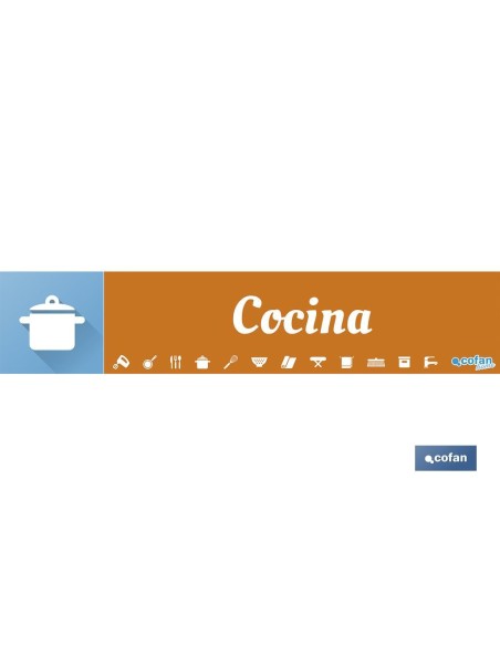SEÑALETICA IMANTADA PARA EXPOSITOR 975 x 200 mm - COCINA