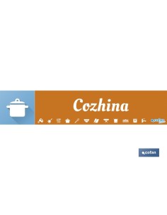 SEÑALETICA IMANTADA PORTUGUES PARA EXPOSITOR 975 x 200 mm - COZHINA