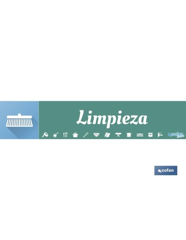 SEÑALETICA IMANTADA PARA EXPOSITOR 975 x 200 mm - LIMPIEZA