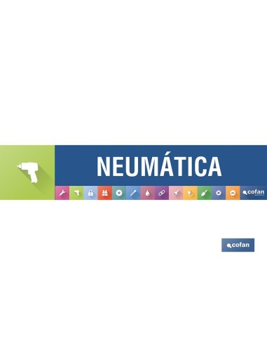 SEÑALETICA IMANTADA PARA EXPOSITOR 975 x 200 mm - NEUMÁTICA