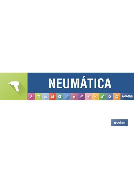 SEÑALETICA IMANTADA PARA EXPOSITOR 975 x 200 mm - NEUMÁTICA
