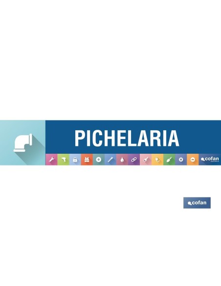 SEÑALETICA IMANTADA PORTUGUES PARA EXPOSITOR 975 x 200 mm - PICHELARIA