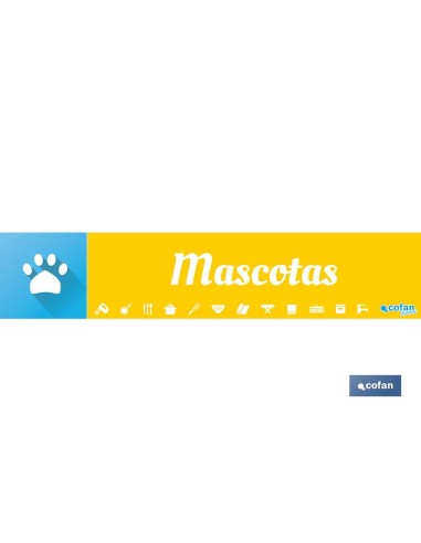 SEÑALETICA IMANTADA PARA EXPOSITOR 975 x 200 mm - MASCOTAS