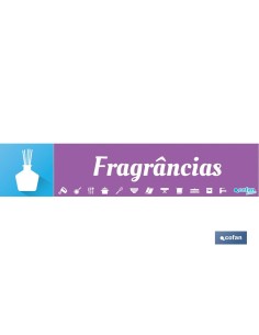 SEÑALETICA IMANTADA PARA EXPOSITOR 975 x 200 mm - FRAGRANCIAS