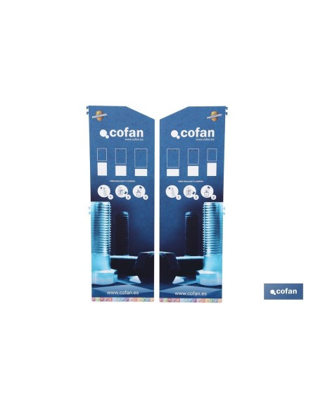LATERALES PARA EXPOSITOR GONDOLA 400 x 1450 MM (2 PIEZAS)
