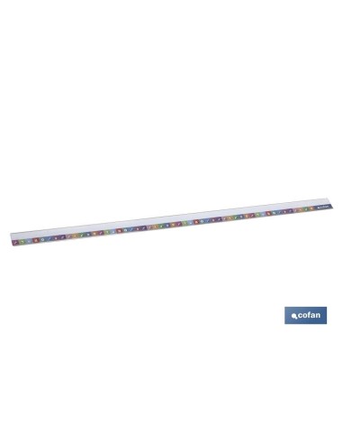 PORTAPRECIOS C/TIRA PARA BANDEJA 500 X 39 MM