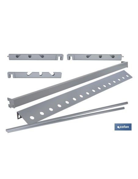 SET EXPOSITOR DE CUERDAS Y CADENAS CON BARRA DE CARGA