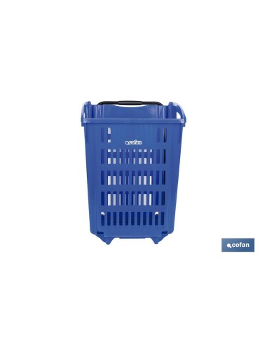 CESTA DE COMPRA CON RUEDAS Y ASA TELESCÓPICA 390X390X529 MM