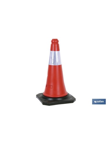 CONO POLIETILENO REFLECTANTE 50 CM 1,5 KG