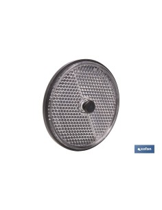 CATADIÓPTRICO REDONDO BLANCO Ø 60 MM CON TORNILLO
