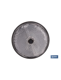 CATADIÓPTRICO REDONDO BLANCO Ø 60 MM CON TORNILLO 2