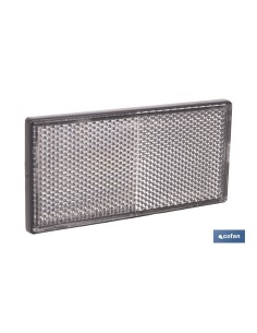 CATADIÓPTRICO RECTANGULAR BLANCO 106 X 50 MM ADHESIVO
