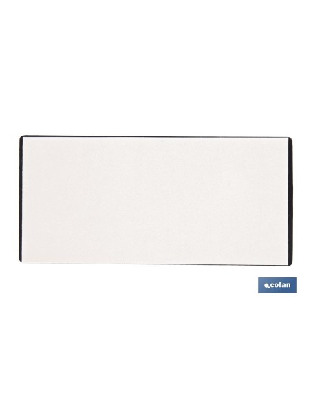 CATADIÓPTRICO RECTANGULAR BLANCO 106 X 50 MM ADHESIVO