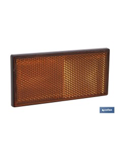 CATADIÓPTRICO RECTANGULAR ÁMBAR 106 X 50 MM ADHESIVO