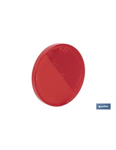 CATADIÓPTRICO REDONDO ROJO Ø 60 MM ADHESIVO