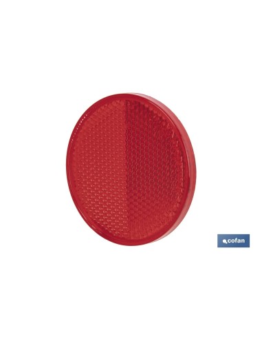 CATADIÓPTRICO REDONDO ROJO Ø 60 MM ADHESIVO