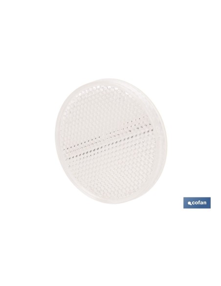 CATADIÓPTRICO REDONDO BLANCO Ø 60 MM ADHESIVO