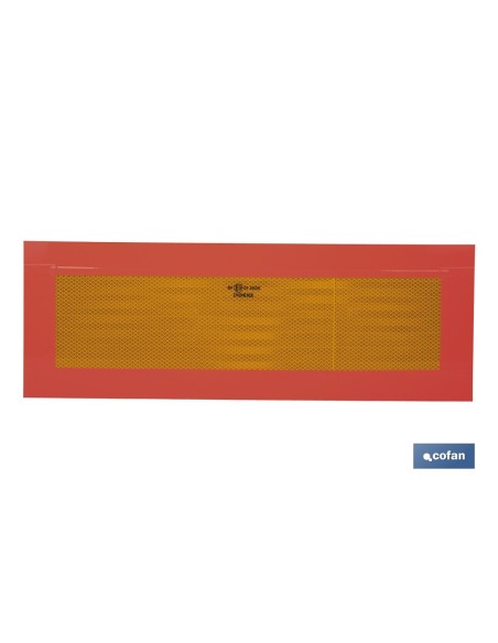PLACA V-6 PARA VEHICULOS LARGOS 565X200MM.