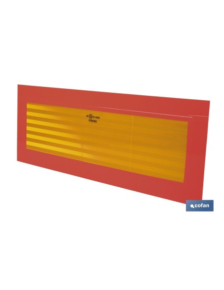 PLACA V-6 PARA VEHICULOS LARGOS 565X200MM.
