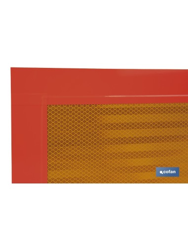 PLACA V-6 PARA VEHICULOS LARGOS 565X200MM.