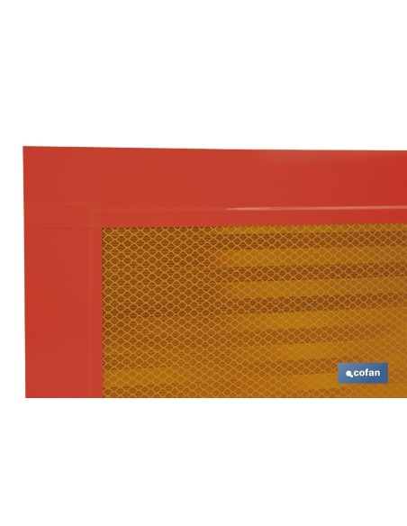PLACA V-6 PARA VEHICULOS LARGOS 565X200MM.