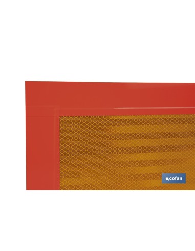 PACK DE 2 UDS. PLACA ADHESIVA V-6 PARA VEHÍCULO LARGO 565 X 195 MM