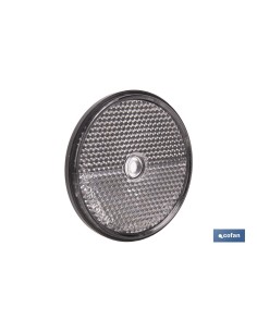 CATADIÓPTRICO REDONDO BLANCO Ø60 MM CON AGUJERO SIN TORNILLO