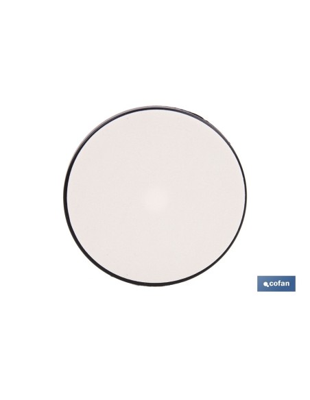 CATADIÓPTRICO REDONDO BLANCO Ø60 MM CON AGUJERO SIN TORNILLO CON ADHESIVO