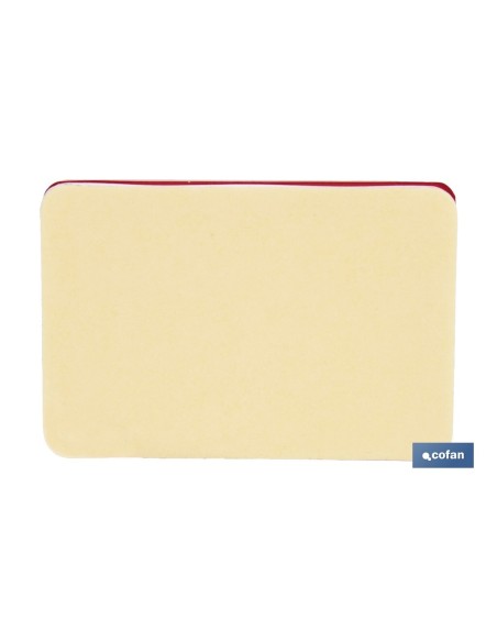 CATADIÓPTRICO RECTANGULAR ROJO 56 X 39 MM CON ADHESIVO