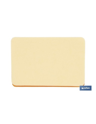 CATADIÓPTRICO RECTANGULAR ÁMBAR 56 X 39 MM CON ADHESIVO