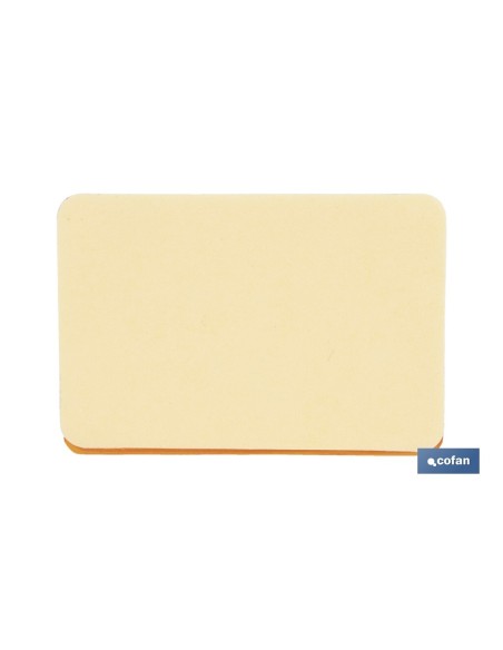 CATADIÓPTRICO RECTANGULAR ÁMBAR 56 X 39 MM CON ADHESIVO