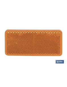 CATADIÓPTRICO RECTANGULAR ÁMBAR 94 X 44 MM CON ADHESIVO 2