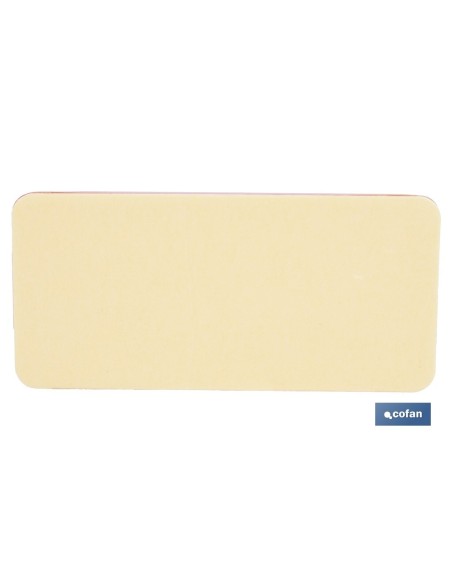 CATADIÓPTRICO RECTANGULAR ÁMBAR 94 X 44 MM CON ADHESIVO