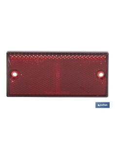 CATADIÓPTRICO RECTANGULAR ROJO 106 X 50 MM CON AGUJERO SIN TORNILLO 2