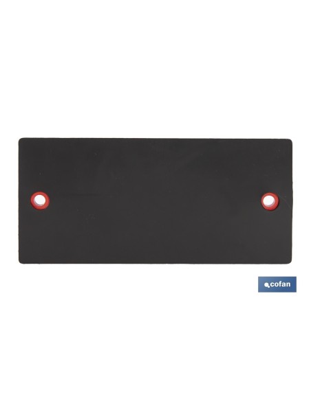 CATADIÓPTRICO RECTANGULAR ROJO 106 X 50 MM CON AGUJERO SIN TORNILLO