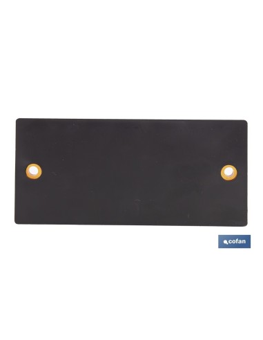 CATADIÓPTRICO RECTANGULAR ÁMBAR 106 X 50 MM CON AGUJERO SIN TORNILLO