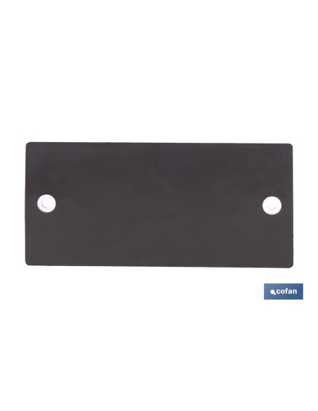 CATADIÓPTRICO RECTANGULAR BLANCO 106 X 50 MM CON AGUJERO SIN TORNILLO
